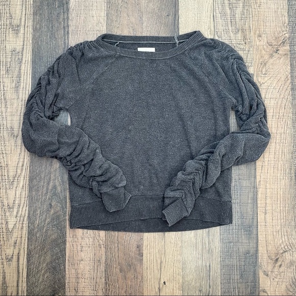 Chaser Shirred Sleeve Sweatshirt Sz Medium - Picture 14 of 15